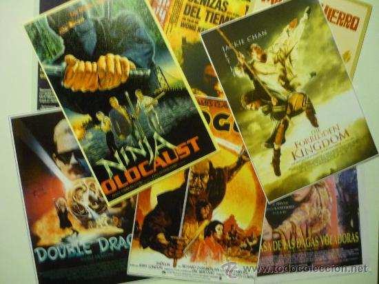 Kino: lote reproducciones carteles peliculas artes marciales -espa&ntilde;oles y extranjeros