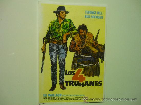 Kino: reproduc.cartel western los 4 truhanes.-terence hill