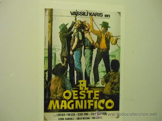 Kino: reprod.cartel western el oeste magnifico -