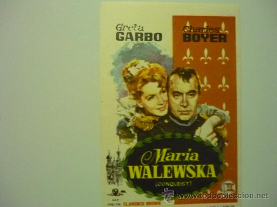 Kino: programa moderno maria wALEWSKA -CHARLES BOYER -G.GARBO