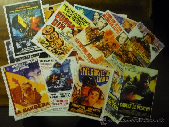 Kino: LOTE REPRODUCC.CARTELES DE CINE BELICO MUNDIALES -