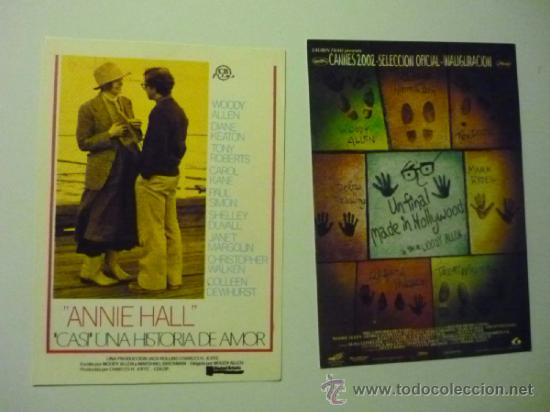 Kino: LOTE WOODY ALLEN - PAPEL Y POSTAL ANNIE HALL - UN FINAL MADE IS HOLLYWOOD
