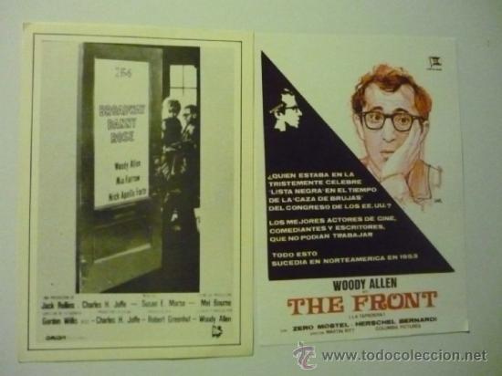 Kino: LOTE PROGRAMAS MODERNOS WOODY ALLEN -THRR FRONT- BROADWAY DANNY ROSE