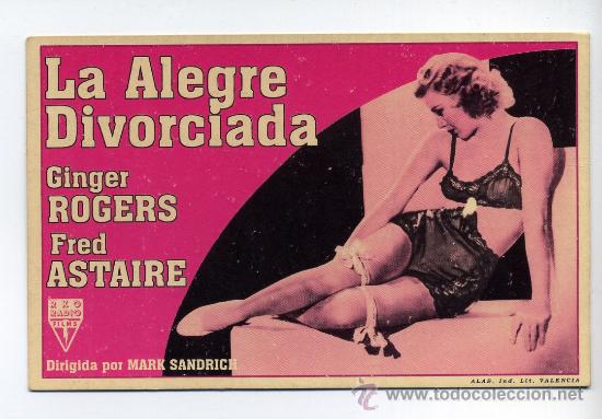Kino: LA ALEGRE DIVORCIADA, con Ginger Rogers.