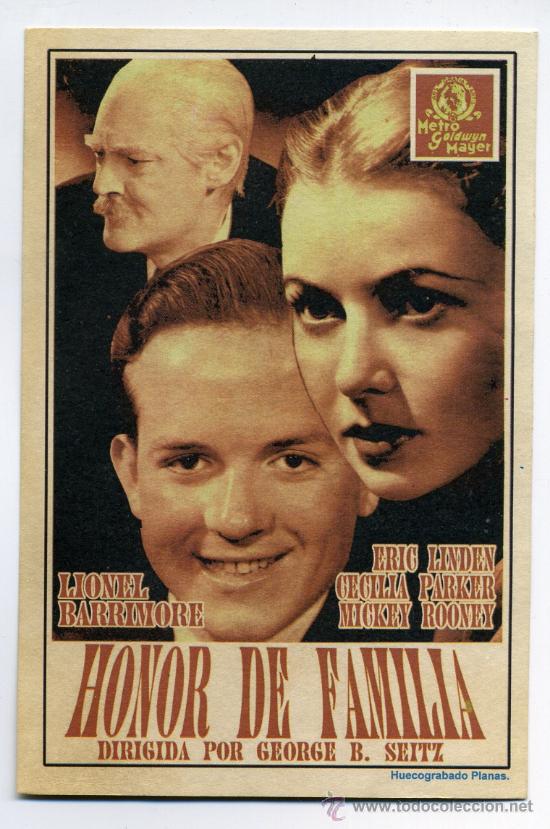 Kino: HONOR DE FAMILIA, con Mickey Rooney.