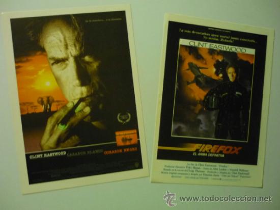 Kino: LOTE PROGRAMAS MODERNOS PELICULAS C.EASTOOD- FIREFOX- CAZADOR BLANCO CORAZON NEGRO