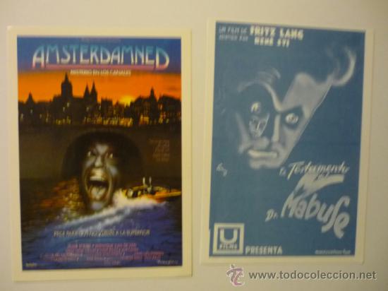 Kino: lote programas MODERNOS de terror amsterdamned .- el testamento del dr.mabuse