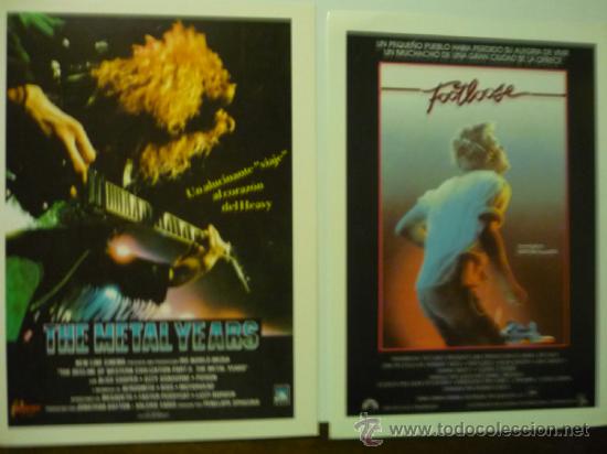 Kino: LOTE CINE MUSICAL - FOLLETOS MODERNOS THE METAL YEARS - FOOTLOOSE