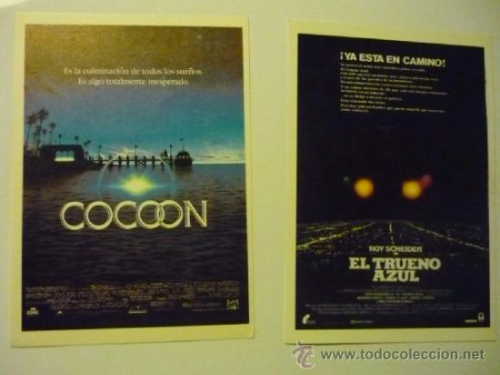 Kino: lote programas modernos ciencia ficcion el trueno azul - cocoon--papel imprenta