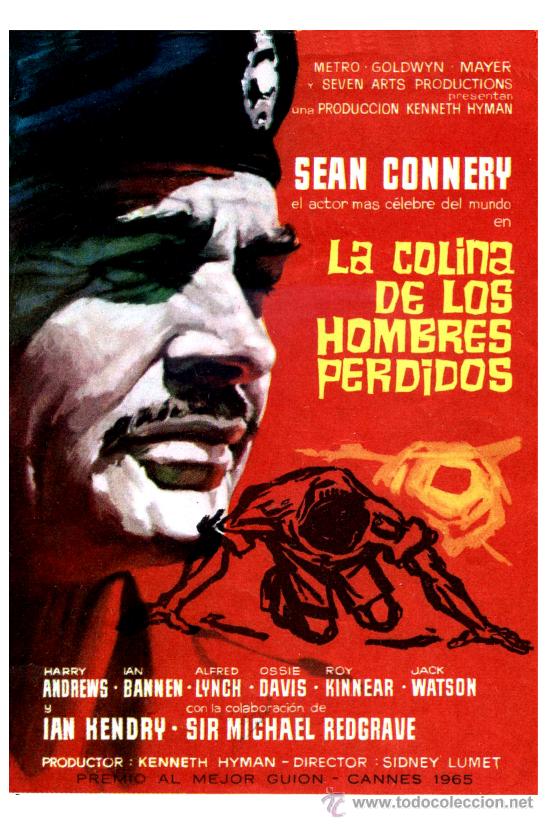 Kino: LA COLINA DE LOS HOMBRES PERDIDOS, con Sean Connery.