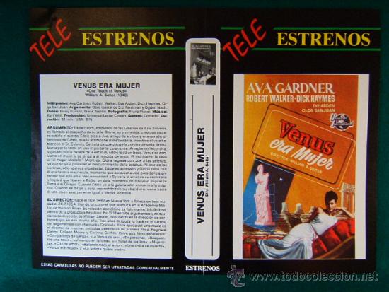 Cine: VENUS ERA MUJER - WILLIAM A. SEITER - AVA GARDNER - ROBERT WALKER - DECADA 1980 - CARTULA ...