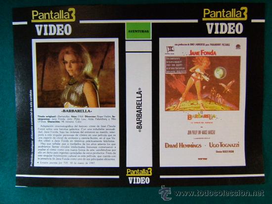 Kino: BARBARELLA-ROGER VADIM-JANE FONDA++++MARTY-DELBERT MANN-ERNEST BORGNINE-1987-2 CARATULA...