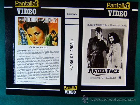 Cine: ANGEL FACE-CARA DE ANGEL-OTTO PREMINGER-ROBERT MITCHUM+++GREASE-BRILLANTINA-JOHN TRAVOLTA-CARATULA..