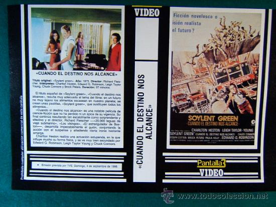 Cine: CUANDO EL DESTINO NOS ALCANCE-CHARLTON HESTON+++CONFIDENCIAS A MEDIA NOCHE-1988-CARATURA...