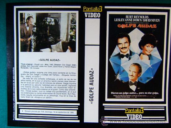 Cine: GOLPE AUDAZ-DON SIEGEL-BURT REYNOLDS+++ARENAS DE MUERTE-SOFIA LOREN-JOHN WAYNE-1988-CARATULA...