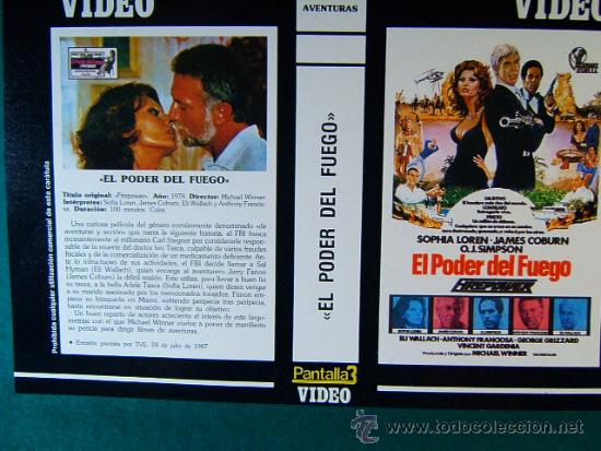 Cine: EL PODER DEL FUEGO - MICHEL WINNER - SOFIA LOREN - JAMES COBURN - ELI WALLACH - 1987 - LEER MAS ...