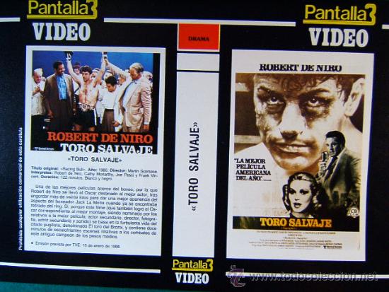 Cine: TORO SALVAJE-MARTIN SCORSESE-ROBERT DE NIRO+++HORIZONTE VERDE-GREEN HORIZON-JAMES STEWART-CARATULA..