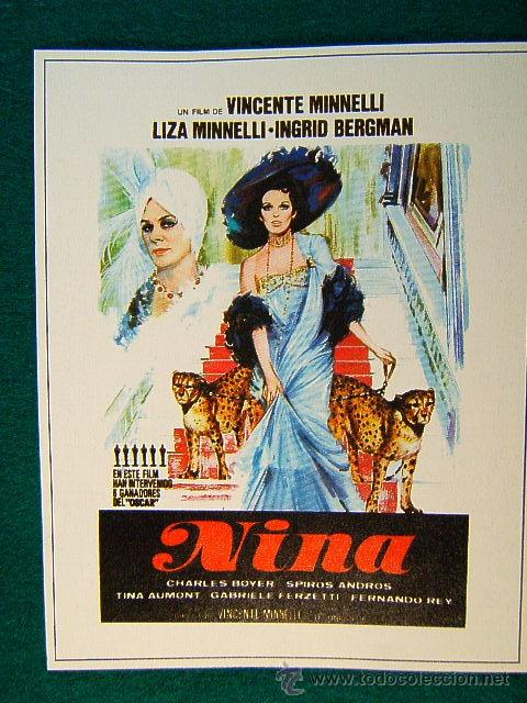 Kino: NINA - VINCENTE MINNELLI - LIZA MINNELLI - INGRID BERGMAN - CHARLES BOYER - MAS INFORMACION ...