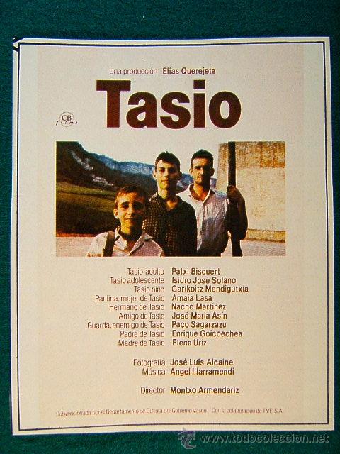 Kino: TASIO - MONTXO ARMENDARIZ - PATXI BISQUERT - ISIDRO JOSE SOLANO - NACHO MARTINEZ -MAS INFORMACION...