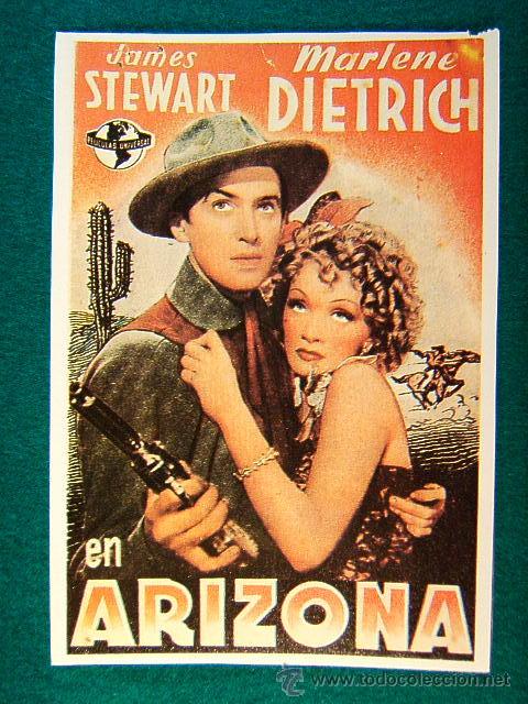 Cine: ARIZONA - GEORGE MARSHALL - JAMES STEWART - MARLENE DIETRICH - MAS INFORMACION ...