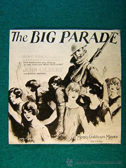 Kino: THE BIG PARADE - EL GRAN DESFILE - KING VIDOR - ESTRENADA EN 1925 - MAS INFORMACION ...