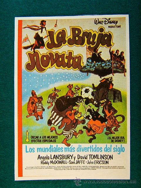 Cine: LA BRUJA NOVATA - ROBERT STEVENSON - ANGELA LANSBURY - DAVID TOMLINSON - MAS INFORMACION ...