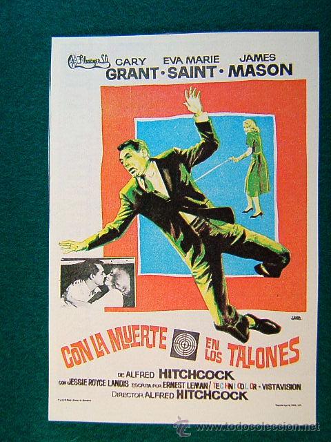 Cine: CON LA MUERTE EN LOS TALONES-ALFRED HITCHCOCK-CARY GRANT-JAMES MASON-JANO-MAS INFORMACION...