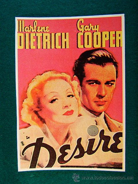 Cine: DESIRE - DESEO - FRANK BORZAGE - MARLENE DIETRICH - GARY COOPER - SE ESTRENO EN 1936 - SIGUE ...