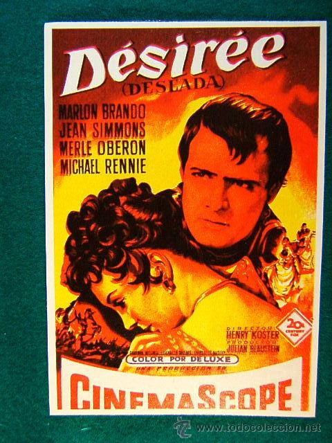Cine: DESIREE - DESEADA - HENRY KOSTER - MARLON BRANDO - JEAN SIMMONS - DIBUJO DE SOLIGO - SIGUE ...