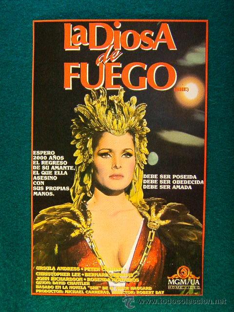 Cine: LA DIOSA DE FUEGO - ROBERT DAY - URSULA ANDRESS - PETER CUSHING - CHRISTOPHER LEE - SIGUE ...