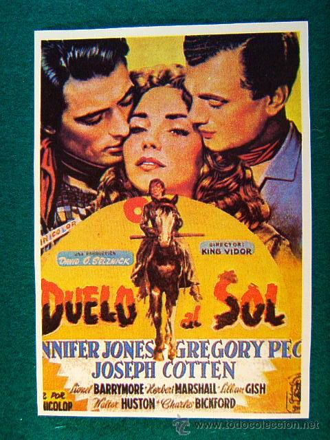 Cine: DUELO AL SOL - KING VIDOR - JENNIFER JONES - GREGORY PECK - JOSEPH COTTEN - SIGUE ...