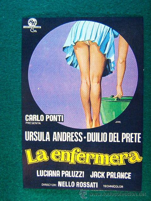 Kino: LA ENFERMERA - NELLO ROSSATI - URSULA ANDRESS - DUILIO DEL PRETE - DIBUJO DE JANO - SIGUE ...