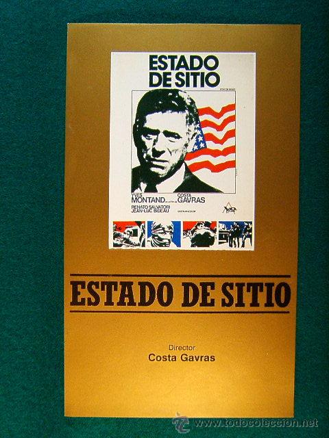 Cinema: ESTADO DE SITIO - COSTA GAVRAS - YVES MONTAND - RENATO SALVATORI - JEAN LUC BIDEAU - SIGUE ...