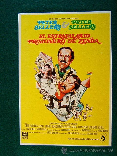 Cine: EL ESTRAFALARIO PRISIONERO DE ZENDA - RICHARD QUINE - PETER SELLERS - SIGUE ...