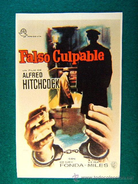 Cine: FALSO CULPABLE - ALFRED HITCHCOCK - HENRY FONDA - VERA MILES - SIGUE ...