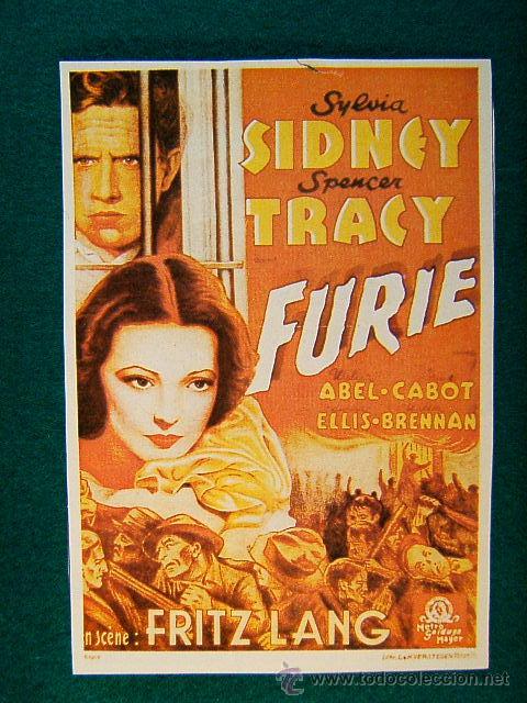 Kino: FURIE - FURY - FURIA - FRITZ LANG - SYLVIA SIDNEY - SPENCER TRACY - ESTRENADA EN 1936 - SIGUE ...