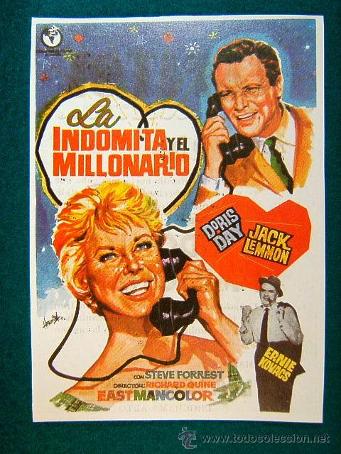 Cine: LA INDOMITA Y EL MILLONARIO-DORIS DAY-JACK LEMMON-REVERSO: LA OBSESION-RAY MILLAND-HERMIDA-SIGUE ...
