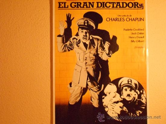 Kino: POSTER DE LA PELICULA &rdquo; EL GRAN DICTADOR&rdquo;