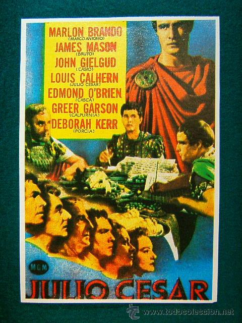 Cine: JULIO CESAR - JOSEPH L. MANKIEWICZ - MARLON BRANDO - JAMES MASON - DEBORAH KERR - SIGUE ...