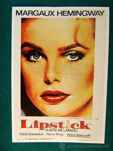 Cine: LIPSTICK - LAPIZ DE LABIOS - LAMONT JOHNSON -MARGAUX HEMINGWAY-CHRIS SARANDON-ANNE BANCROFF-SIGUE...