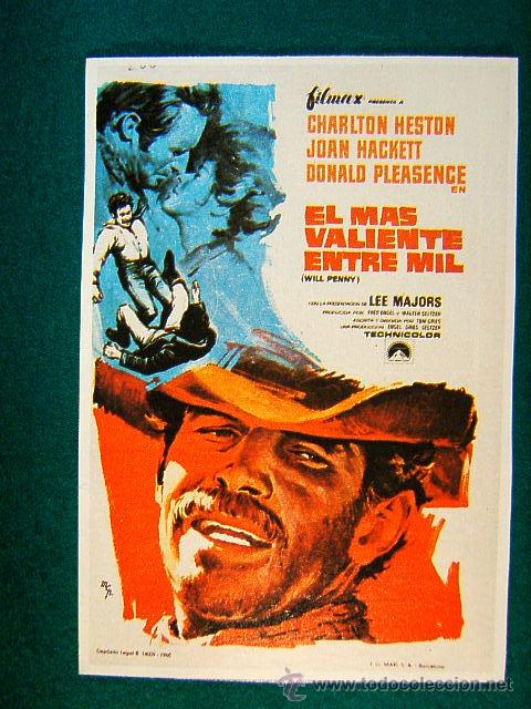 Cine: EL MAS VALIENTE ENTRE MIL - WILL PENNY - TOM GRIES - CHARLTON HESTON - ILUSTRADO POR MCP - SIGUE ...
