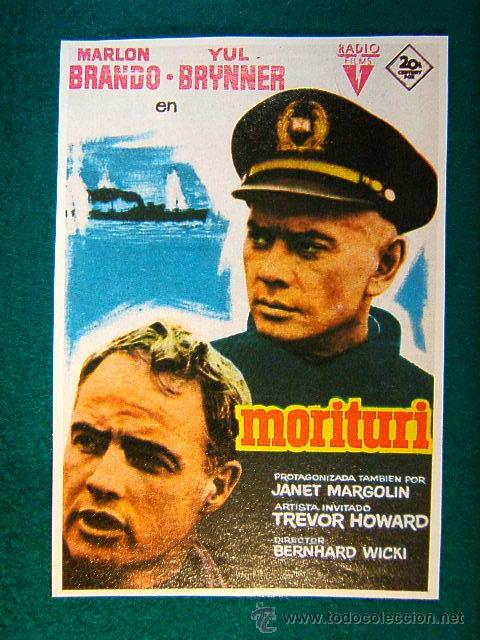 Cine: MORITURI - BERNHARD WICKI - MARLON BRANDO - YUL BRYNNER - TREVOR HOWARD - JANET MARGOLIN - SIGUE ...