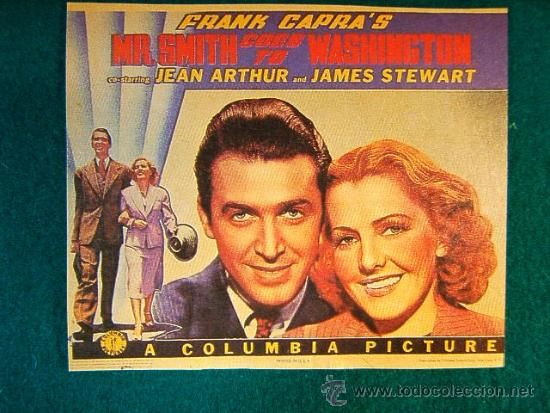 Cine: MR. SMITH GOES TO WASHINGTON - CABALLERO SIN ESPADA - FRANK CAPRA - JAMES STEWART - SIGUE ...
