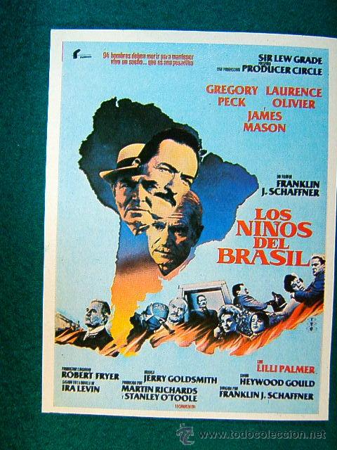Cine: LOS NI&Ntilde;OS DEL BRASIL - FRANKLIN J. SCHAFFNER - GREGORY PECK -LAURENCE OLIVIER -JAMES MASON -SIGUE...