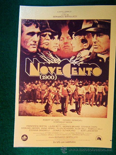 Cine: NOVECENTO (1900) - BERNARDO BERTOLUCCI - ROBERT DE NIRO - GERARD DEPARDIEU - FOTO - SIGUE...
