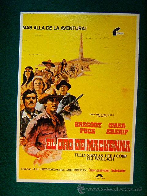 Cine: EL ORO DE MACKENNA - J. LEE THOMPSON - GREGORY PECK - OMAR SHARIF - TELLY SAVALAS - SIGUE ...
