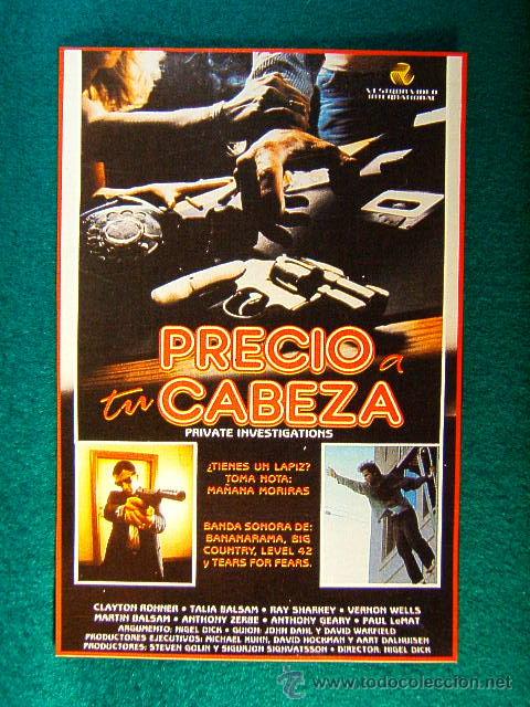 Cinema: PRECIO A TU CABEZA - PRIVATE INVESTIGATIONS - NIGEL DICK - CLAYTON ROHNER - TALIA BALSAM - SIGUE ...