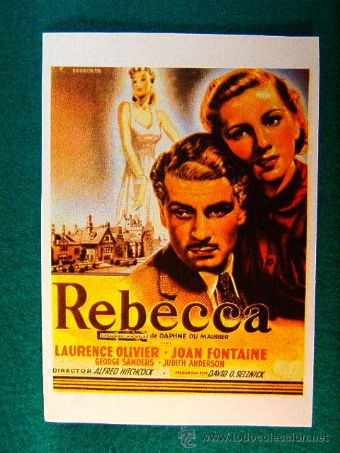 Cine: REBECCA - ALFRED HITCHCOCK - LAURENCE OLIVIER - JOAN FONTAINE - GEORGE SANDERS - SIGUE ...