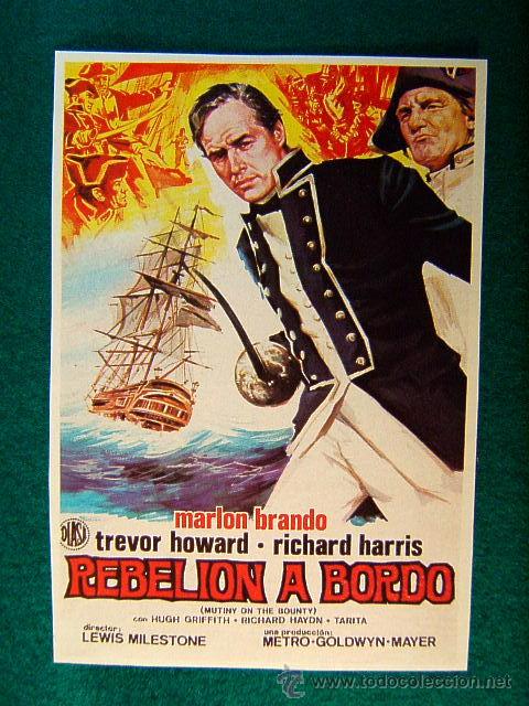 Cine: REBELION A BORDO - LEWIS MILESTONE - MARLON BRANDO - TREVOR HOWARD - RICHARD HARRIS - SIGUE ...