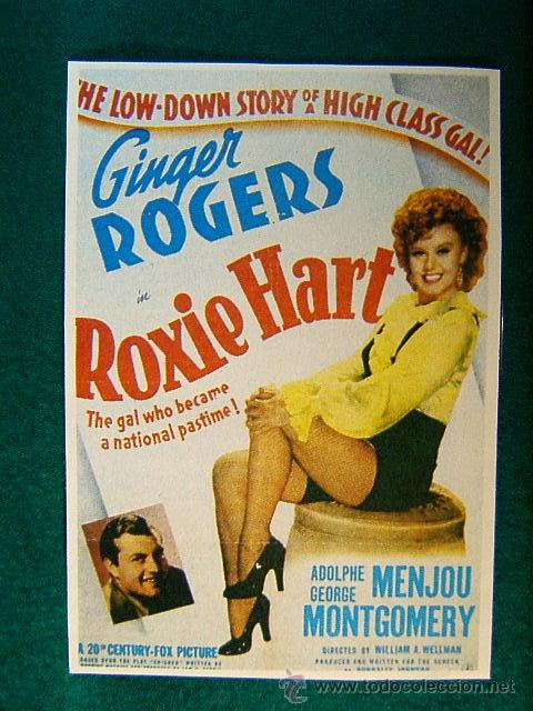 Kino: ROXIE HART-RARISIMO-WILLIAM A WELLMAN-GINGER ROGERS-ADOLPHE MENJOU-GEORGE MONTGOMERY-SIGUE...